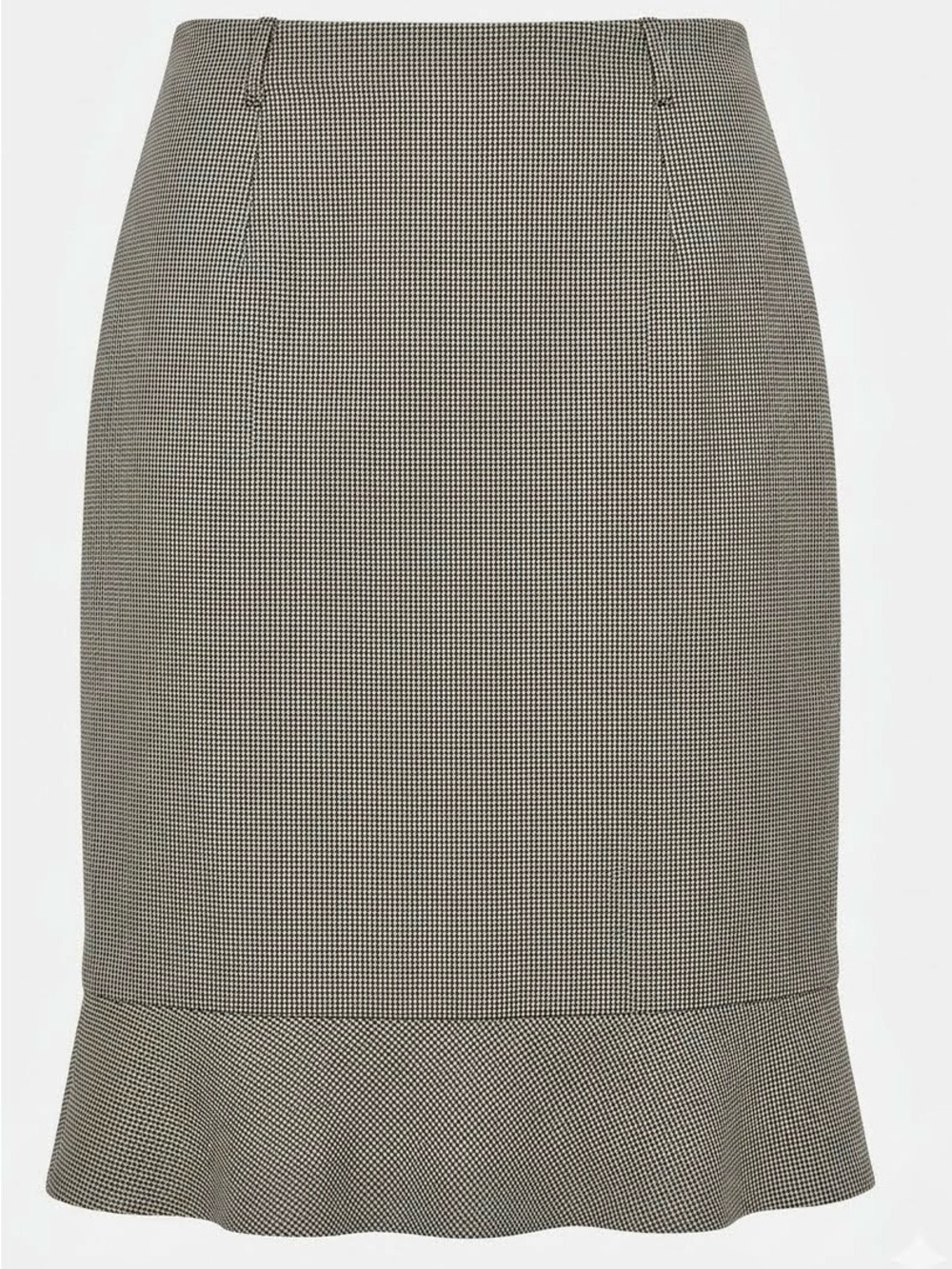 Lands’ End Wool Houndstooth Pencil Skirt • Size 8 • Lined • 24” Classic